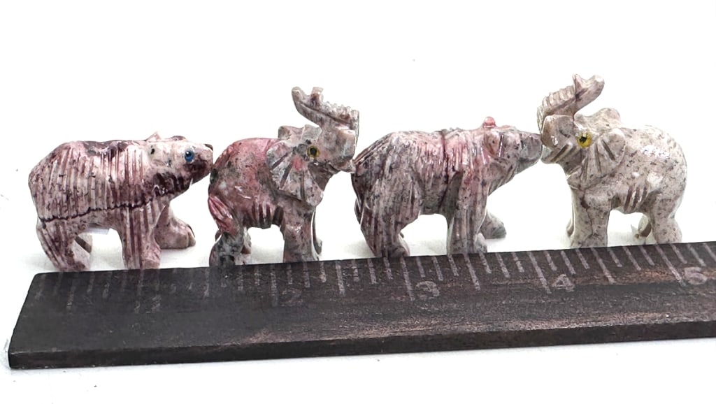 (4) Peruvian Soapstone Carved Animals - 2