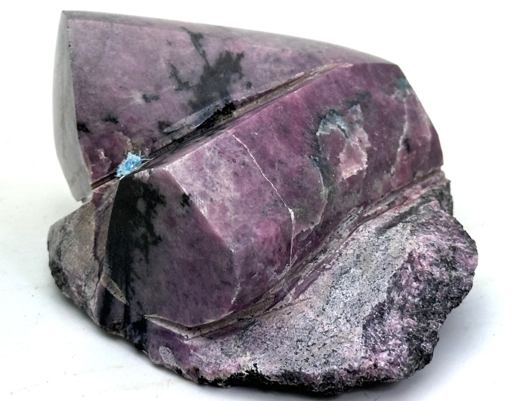 Large Rhodonite Crystal Specimen - 461.05 grams: Rhodonite is a manganese metasilicate mineral that was first discovered in 1819 by C.F. Jasche. The crystal was named from the Greek word meaning ?a rose?, due to it?s pink to rose red color. Rhodonit