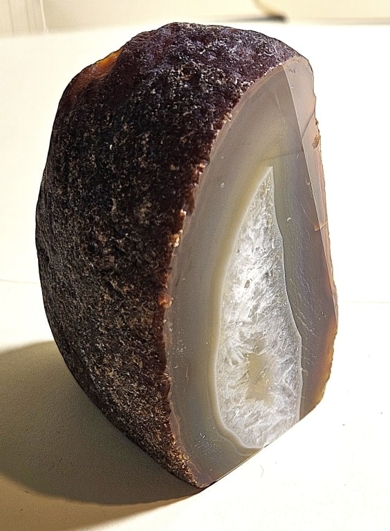 Natural Banded Agate Stand Up Mini Cathedral: Item is the exact item in the image - Items have all natural features, characteristics, natural compositional degradation. Bidder is responsible for all value and grade determination - Please review a