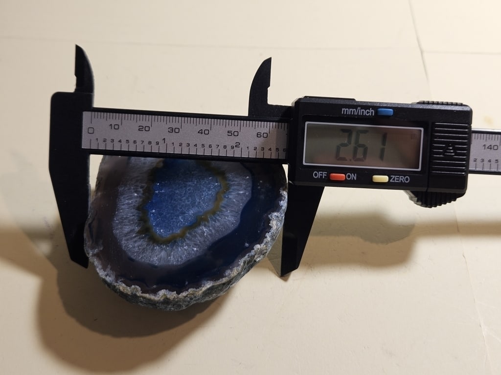 Dyed Blue Agate Stand Up End - Specimen - 5