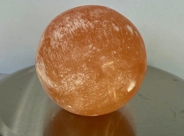 Orange Selenite Round Ball - 2