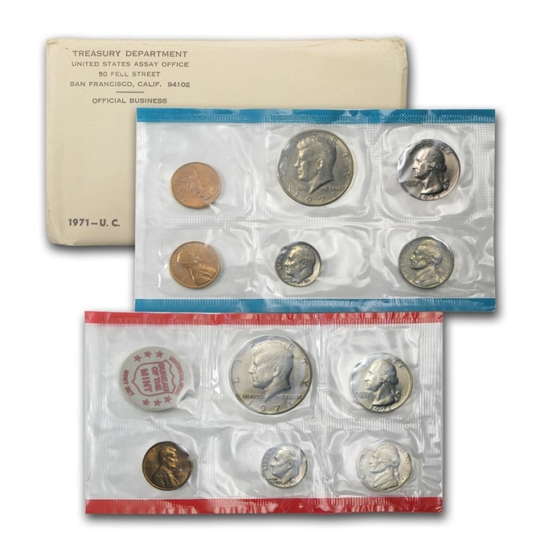 1971 US Mint Set - P & D Sets in OMP: Item is as shown in the image - US Mint Packing item - Please review the entire terms and conditions prior to placing any bids -