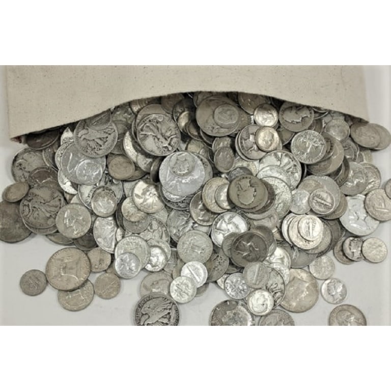 $10 face Value Mixed -90% Silver Coins - 2