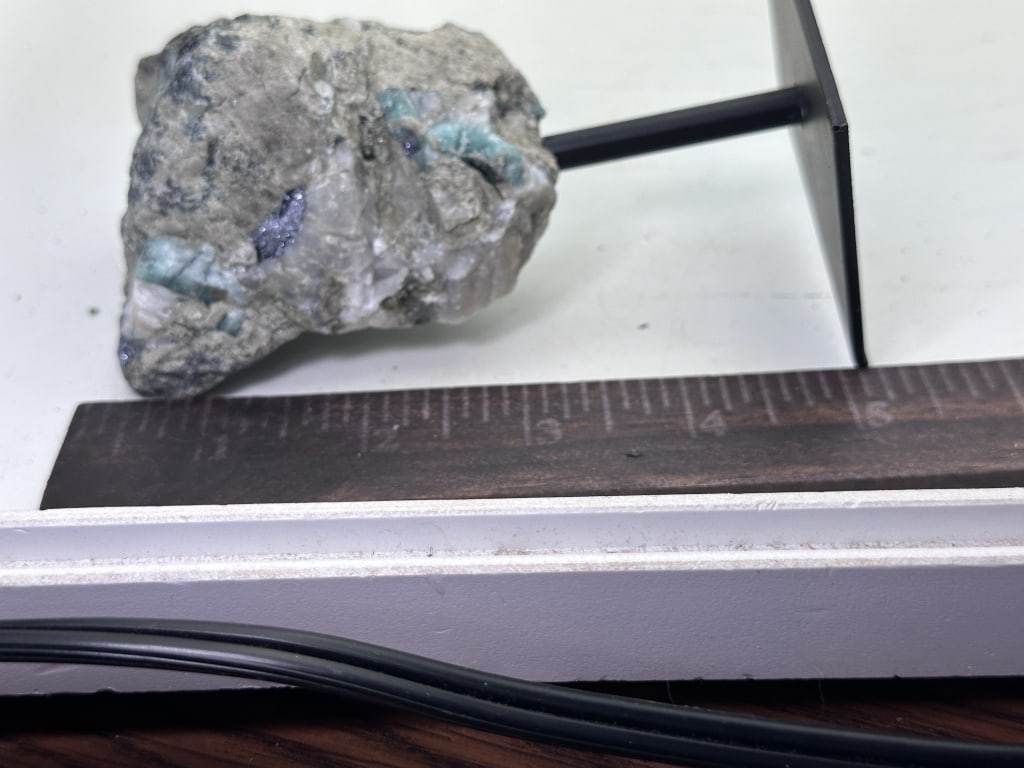 Natural Rough Emerald Specimen on Stand - 3