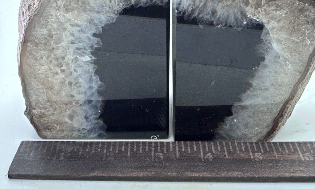 Nice Natural Agate Bookends - - 4