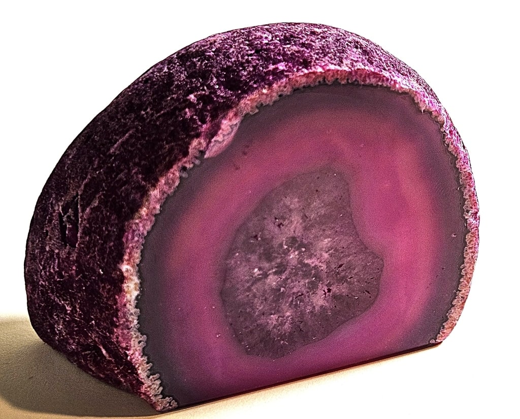 Magenta Dyed Agate Stand Up End (1 of 6)