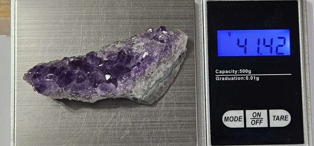 AAA Grade Amethyst Crystal Cluster 41.42 grams - 4