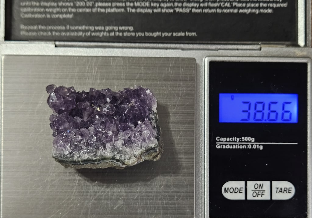 38.66 gram Natural Amethyst Cluster - 4