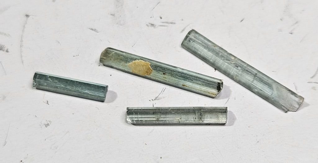 Superior Gem Grade Rough Tourmaline Parcel-: Item is the exact item in the image - Bidder is responsible for all value grade determination - Please review all terms and conditions prior to placing any bids- All sales are final and all