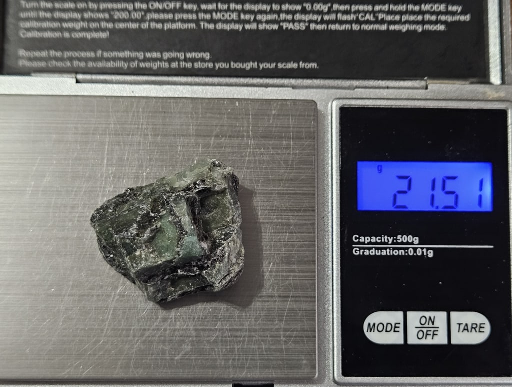 21.51 gram Natural Rough Emerald Specimen - 4