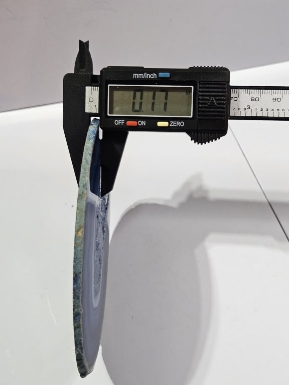 Blue Dyed Agate Slab - 4