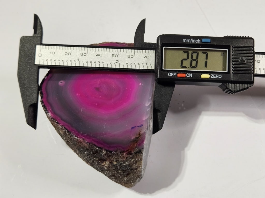 Red Dyed Agate Stand Up Specimen - 2