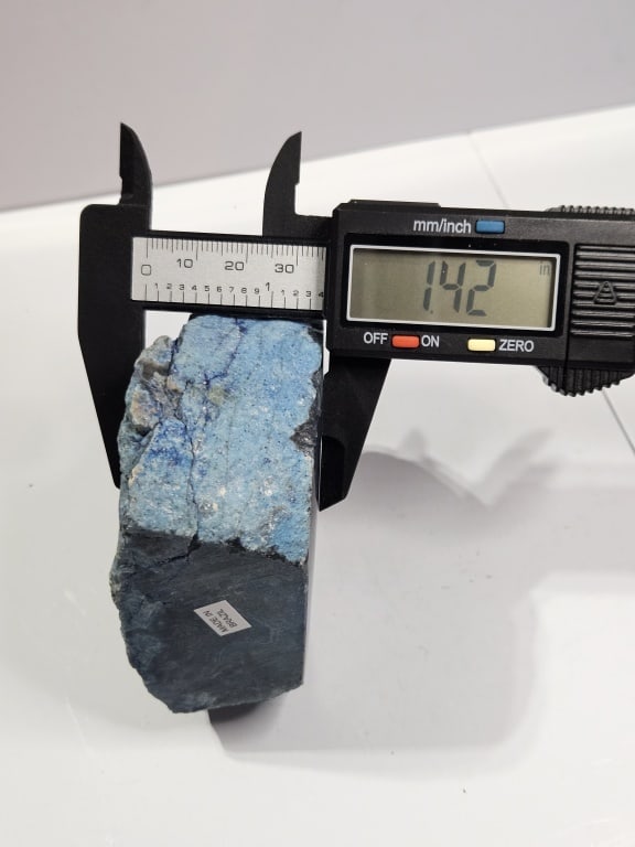 Blue Dyed Agate Stand Up Specimen - 6