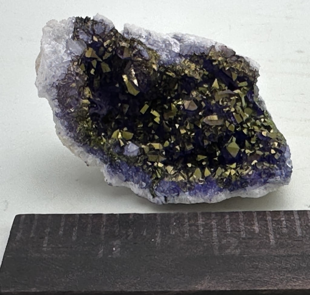 73.70 gram Aura Chalcedony Geode Cluster - 2
