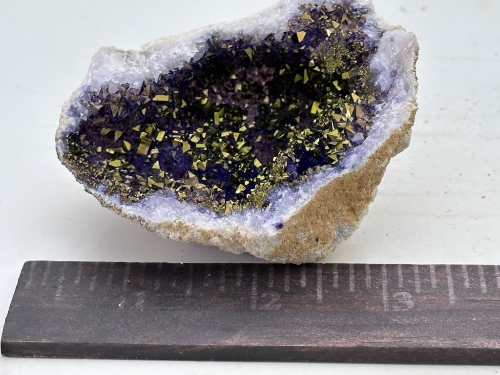 110.39 gram Aura Chalcedony Geode Cluster - 3