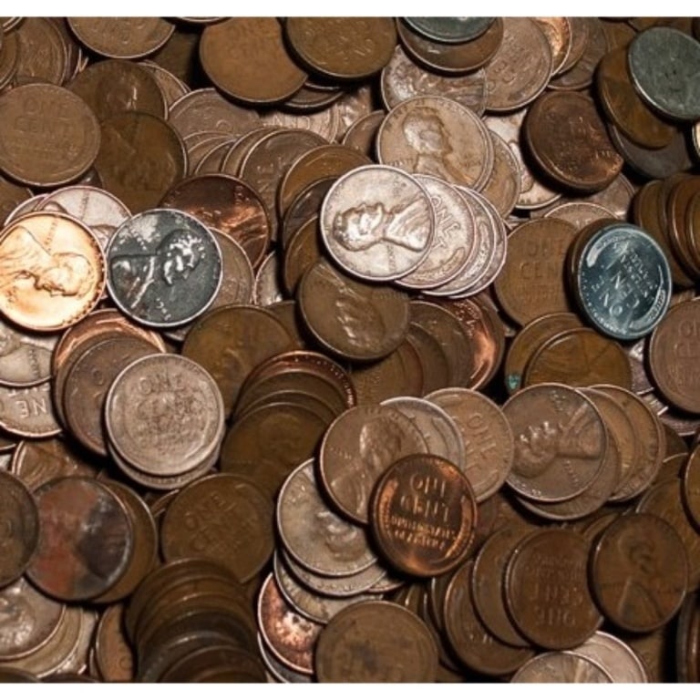 Lot of (1000) Wheat Cents - Unsearched!: All bids are a contract and an agreement to pay. Items are as shown in image.
