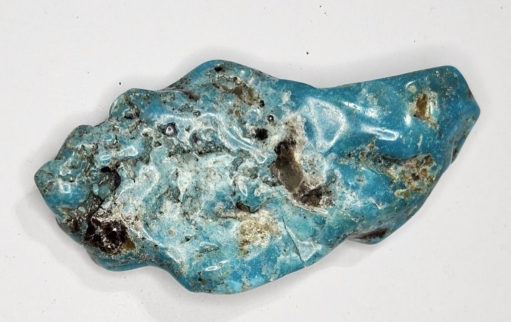 92.45 ct. Natural Turquoise Freeform Nugget: Item is the exact item in the image- Bidder is responsible for all value and grade determination- Please review all terms and conditions prior to placing any bids - All bids are an
