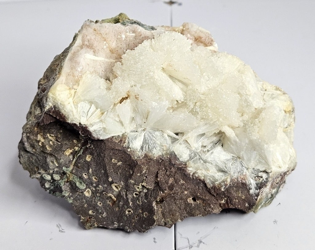 Interesting Zeolite Specimen: 4 x 3 x 4 - weighing 1 lb - 4 oz. Item is the item in the image - Bidder is responsible for all value and grade determination - Please review all terms and