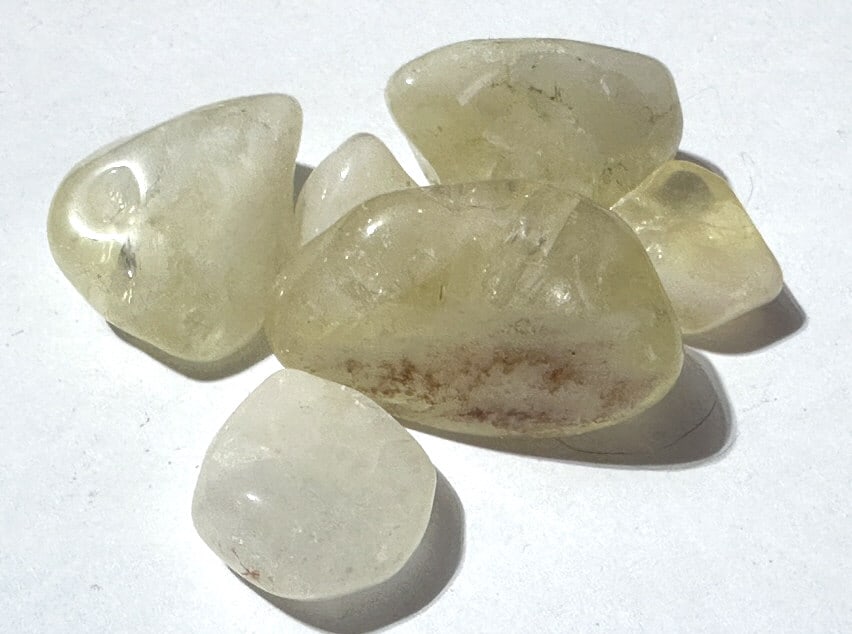 Lot of (5) Natural Citrine Tumbled Stones (1 of 2)