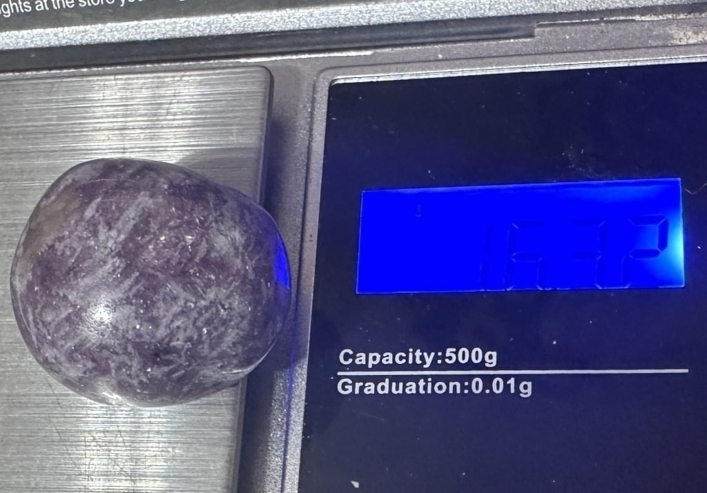 16.32 gram Lepidolite Tumbled Stone - 2