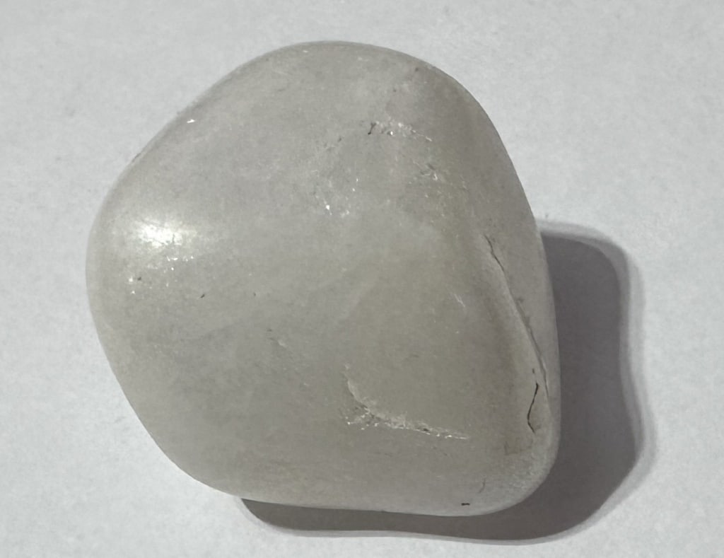 28.27 gram Angel Aura Quartz Tumbled Stone: Item is the exact item in image - Bidder is responsible for all value and grade dtermination - Please review all terms and conditions