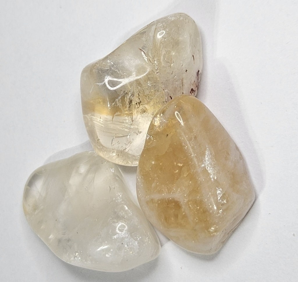 28.63 gram Natural Tumbled Citrine Parcel: Item is the item in the image - Bidder is responsible for all value and grade determination - Please review all terms and conditions prior to placing any bids- All 