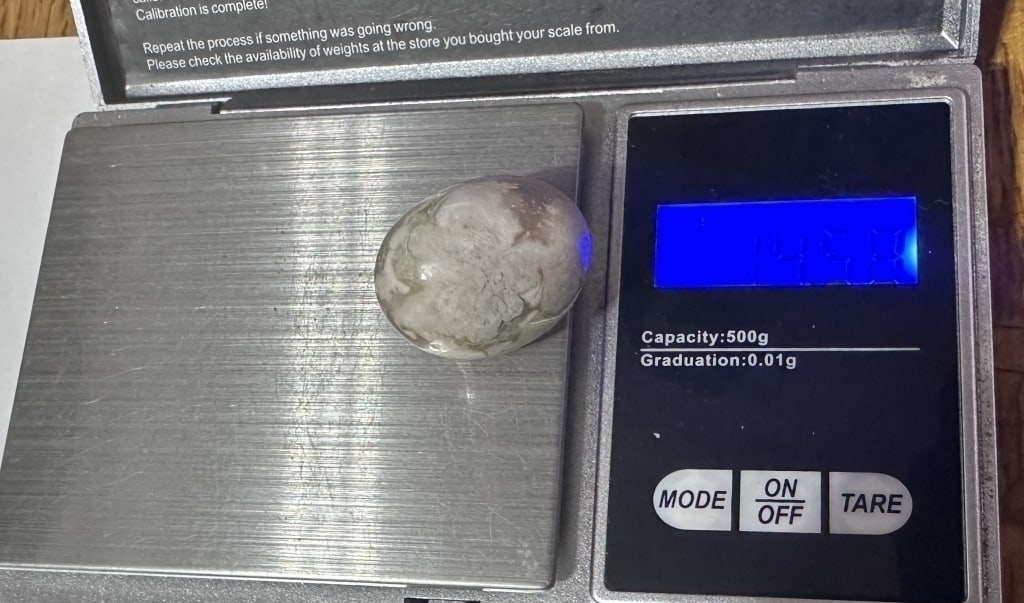 14 gram Flower Agate Tumbled Stone - 2