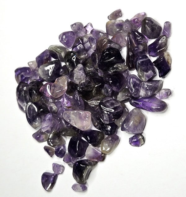 125.75 tcw. Natural Amethyst Tumble Parcel: Item is the exact item in the image - Bidder is responsible for all value and grade determination -