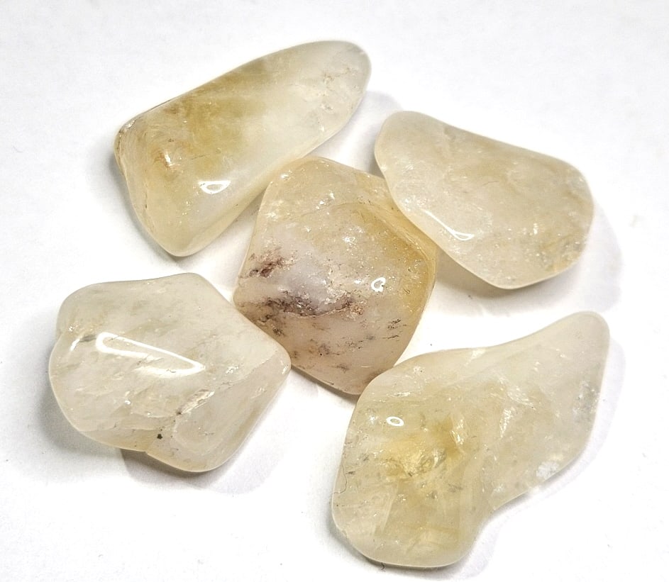 36.41 gram Natural Citrine Tumbled Stone Lot (1 of 3)