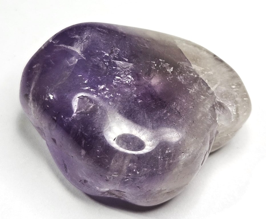 25 gram Natural Amethyst Tumbled Stone: Item is the item in the image - Bidder is responsible for all value and grade determination - Please review all terms and conditions prior to placing any bids- All 