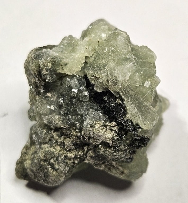 13.66 gram Natural Prehnite Specimen: Item is the exact item in the image - Bidder is responsible for all value and grade determination -