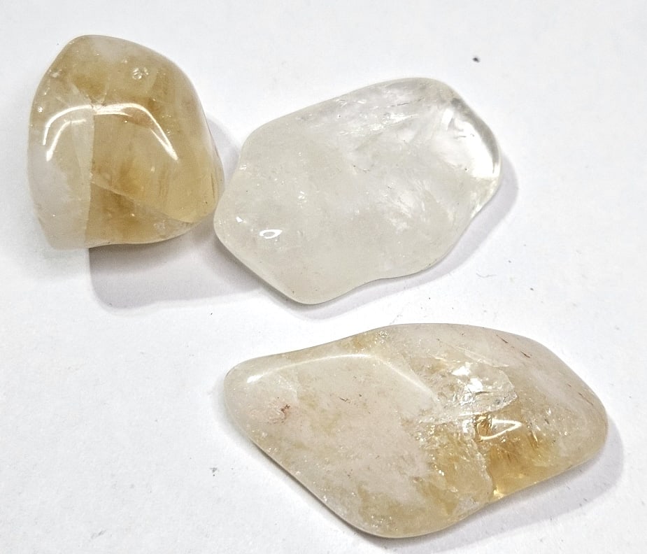 34.17 gram Natural Citrine Tumbled Stone Lot (1 of 4)