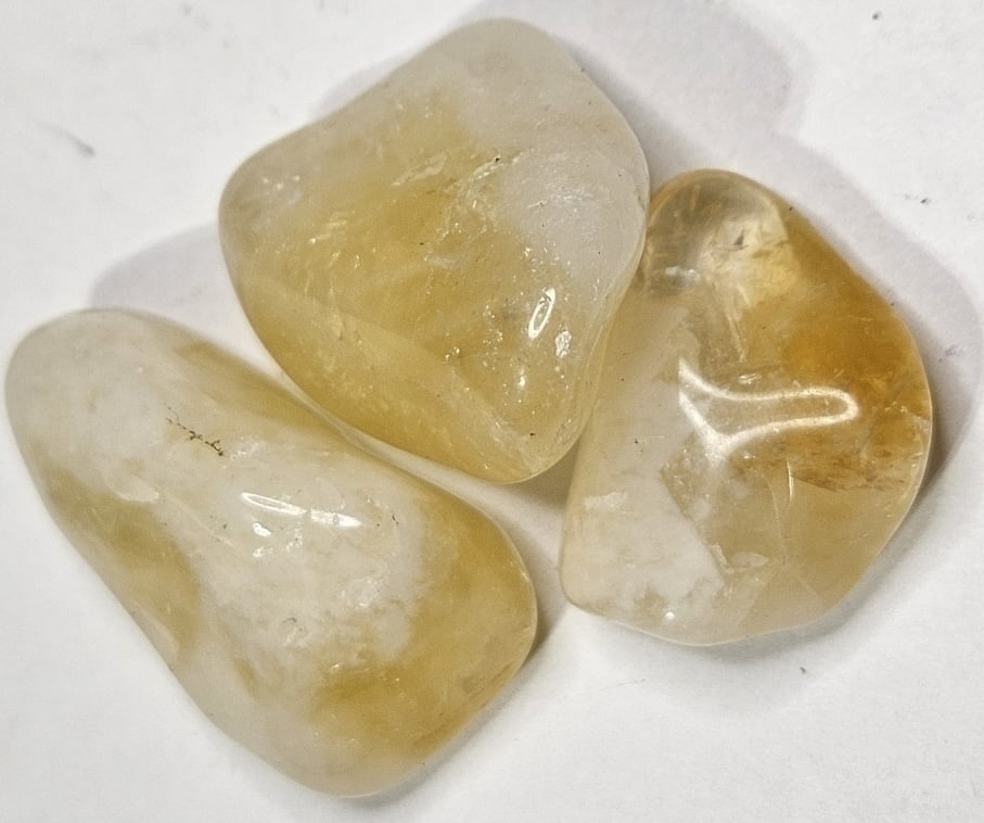 27.90 gram Natural Citrine Tumbled Stone Lot (1 of 4)