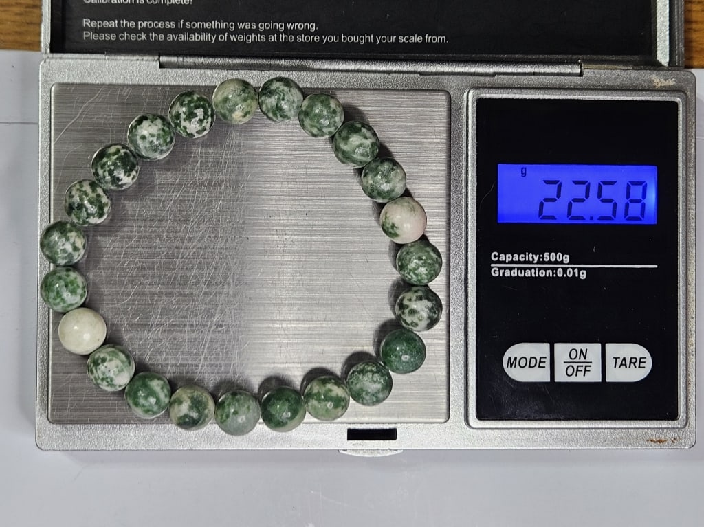 8mm Tree Agate Strectchy Bracelet - 2