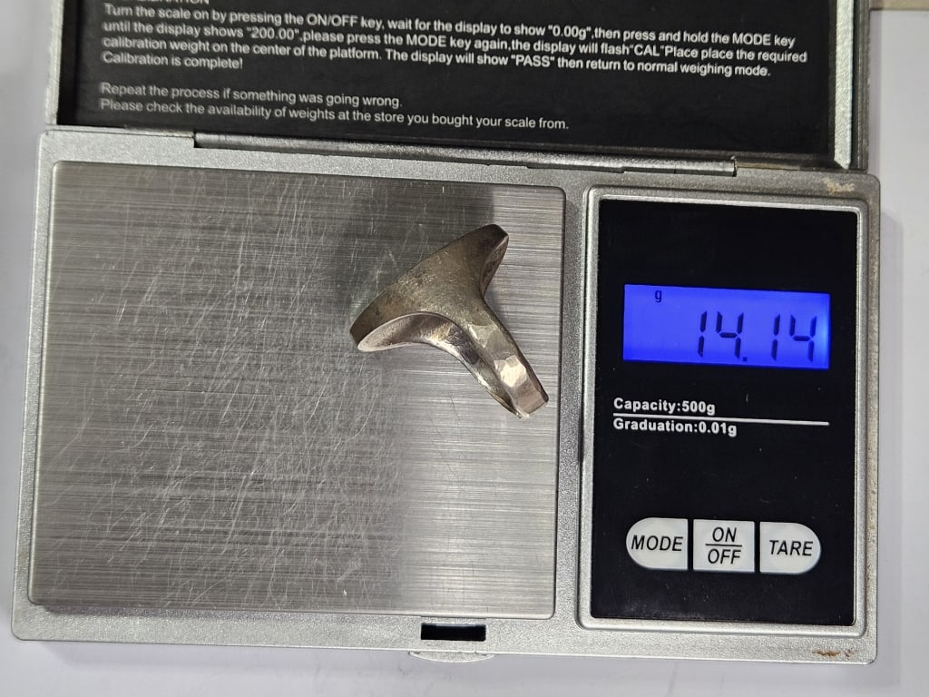 Sterling Silver Turquoise -Coral-Abalone Ring - 4