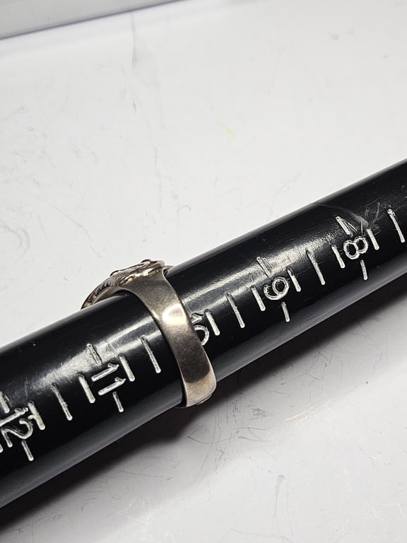 Heavy Turquoise Ring in Sterling Silver - 3