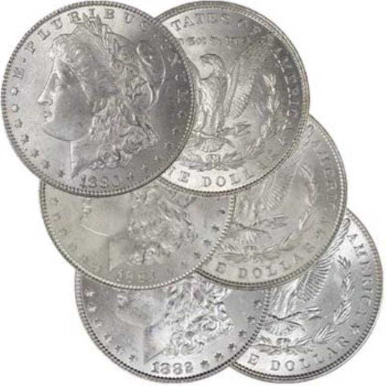 1880-1881-1882 CH BU Morgan Dollars, Better Dates: Image is representative of items in our stock. Since we may have more than one of these this image is most likely not the exact item.