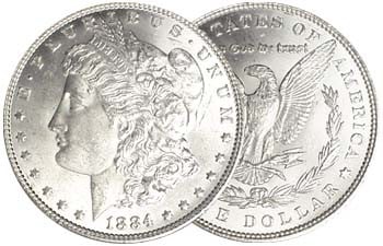 1884 UNC Morgan Silver Dollar: We offer at auction some of the best quality tangible assets. We strive to make your bidding experience the best on the net. Weekly sales of large bulk lots, individual 