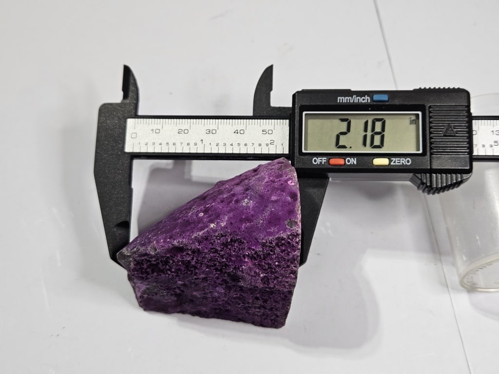 Purple Dyed Agate Stand Up Specimen - 4