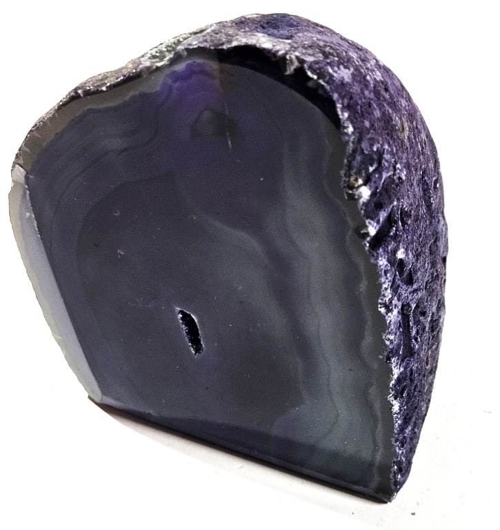 Pueple Dyed Agate Stand Up Specimen - 2