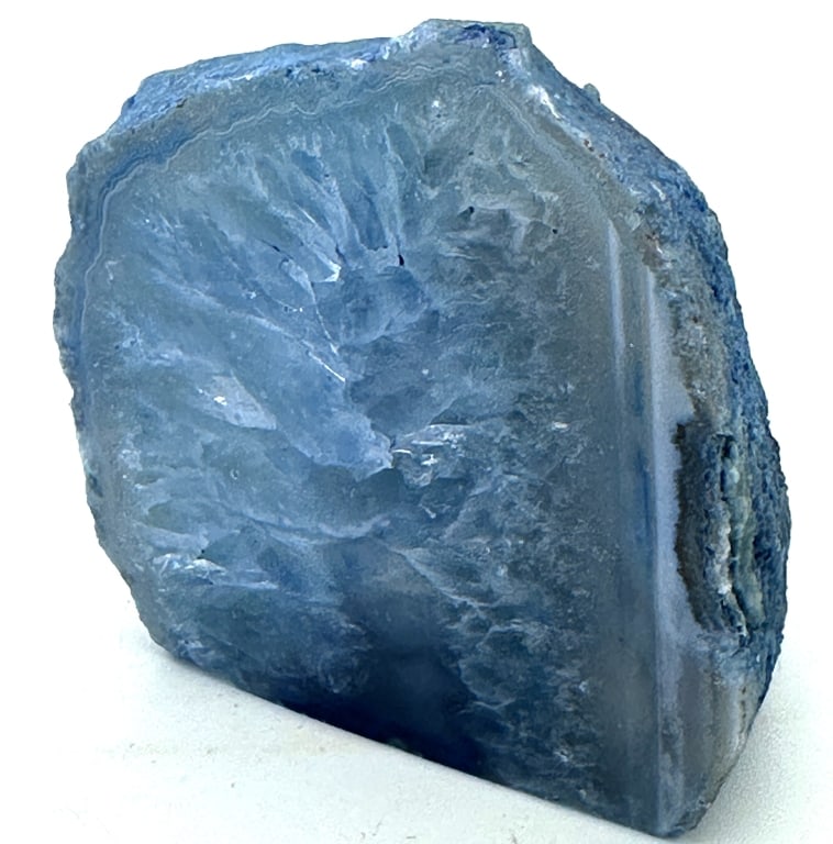 Dyed Blue Agate Stand Up Specimen - 2
