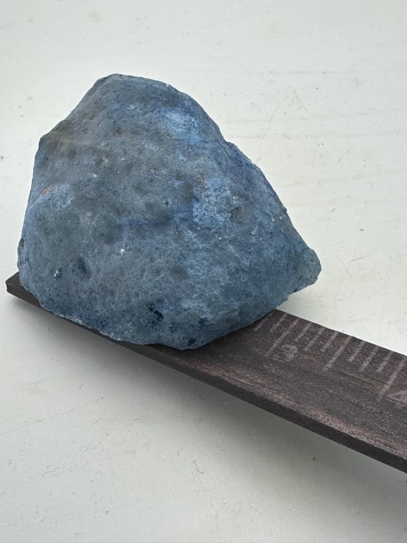 Dyed Blue Agate Stand Up Specimen - 3