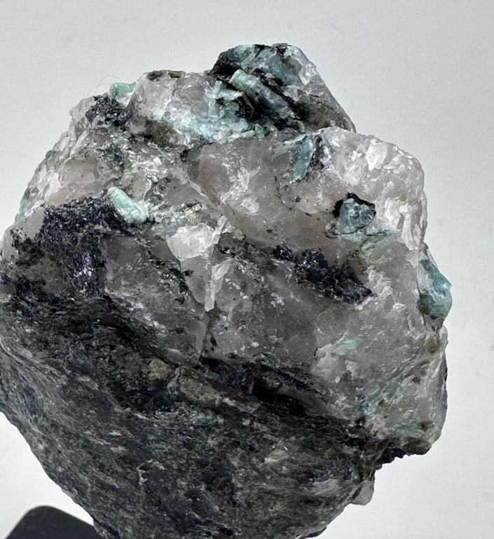 Natural Rough Emerald Specimen on Stand - 2