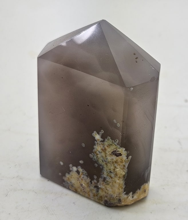 Fine Agate Stand Up w/ Druzy Geode - 2