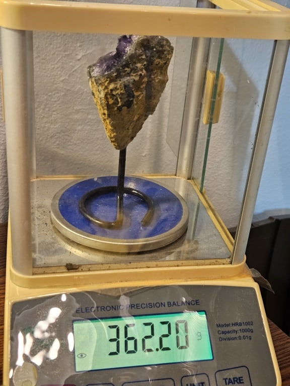 Exceptional Uruguay Amethyst Specimen on Stand - 5