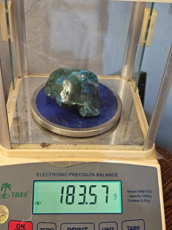 183.57 Gm. Nautural Malachite/Chrysocolla Specimen - 5