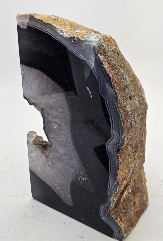 Fine Banded Agate Geode Decor Specimen - 2