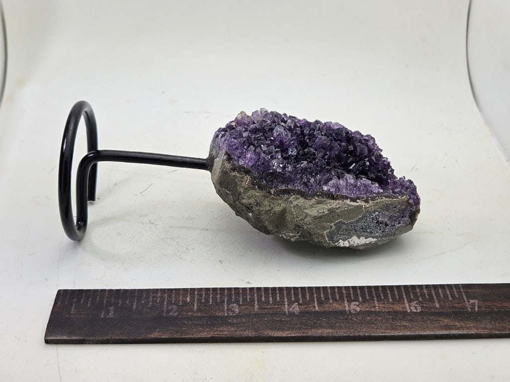 Exceptional Uruguay Amethyst Cluster on Stand - 3
