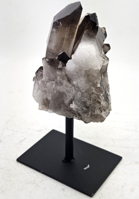 Fine Smokey Quartz Cluster on Stand: Item is the exact item in the image- Bidder is responsible for all value and grade determination- Please review all terms and conditions prior to placing any bids-
