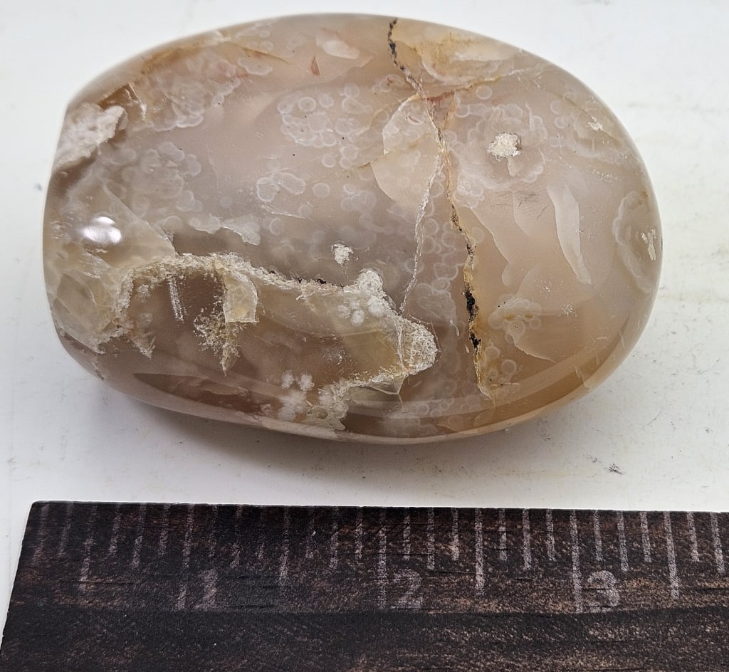 Natural Flower Agate Stand Up - 2